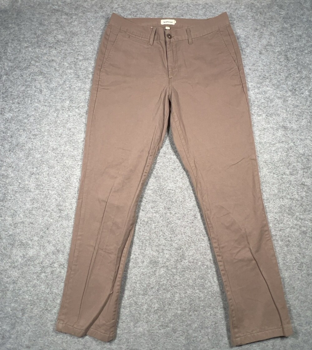 Taylor Stitch Chino Pants Mens 34 Slim Fit Tan Brown Casual Preppy Spain 34x31